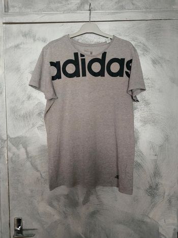 Tee shirt adidas gris moucheté taille M