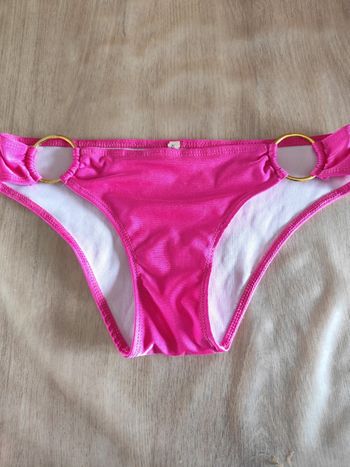 Bas de maillot de bain rose fluo