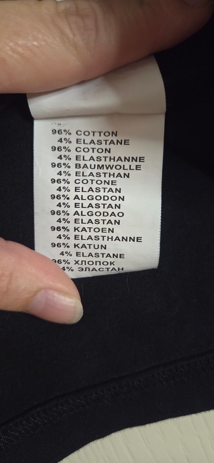 T-shirt noir Kaporal femme taille L – col V – logo sequins violets – excellent état - photo numéro 7