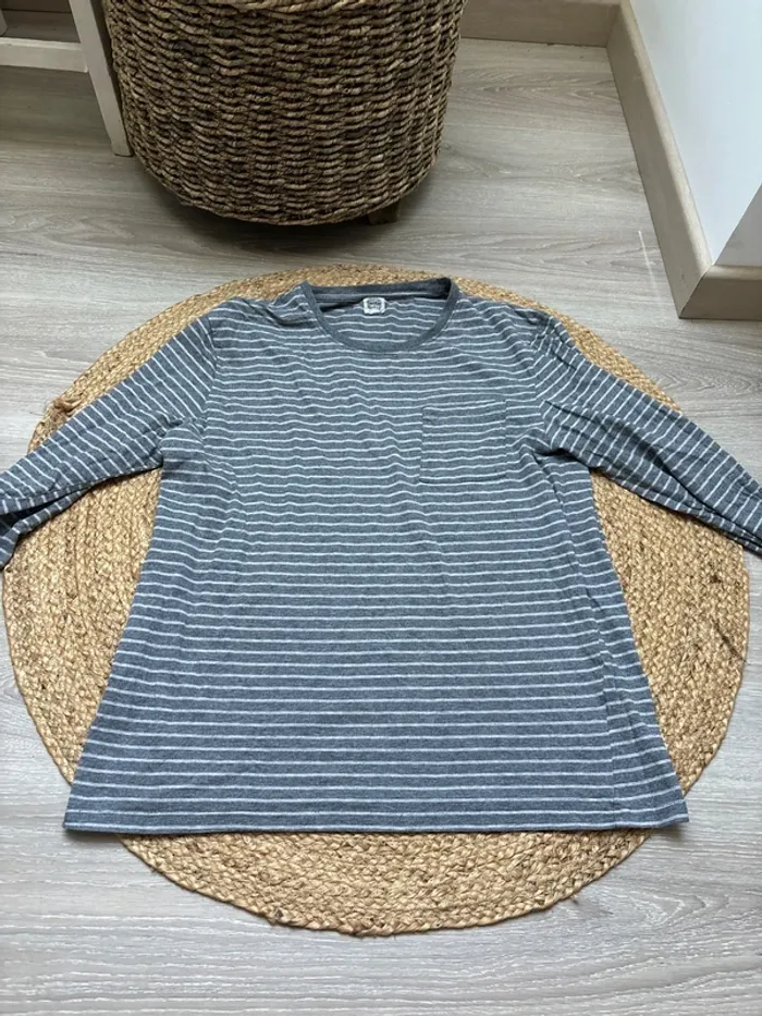 T-shirt manches longues à rayures