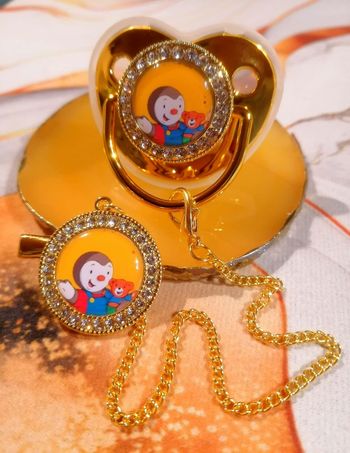 Tétine doré T'choupi 