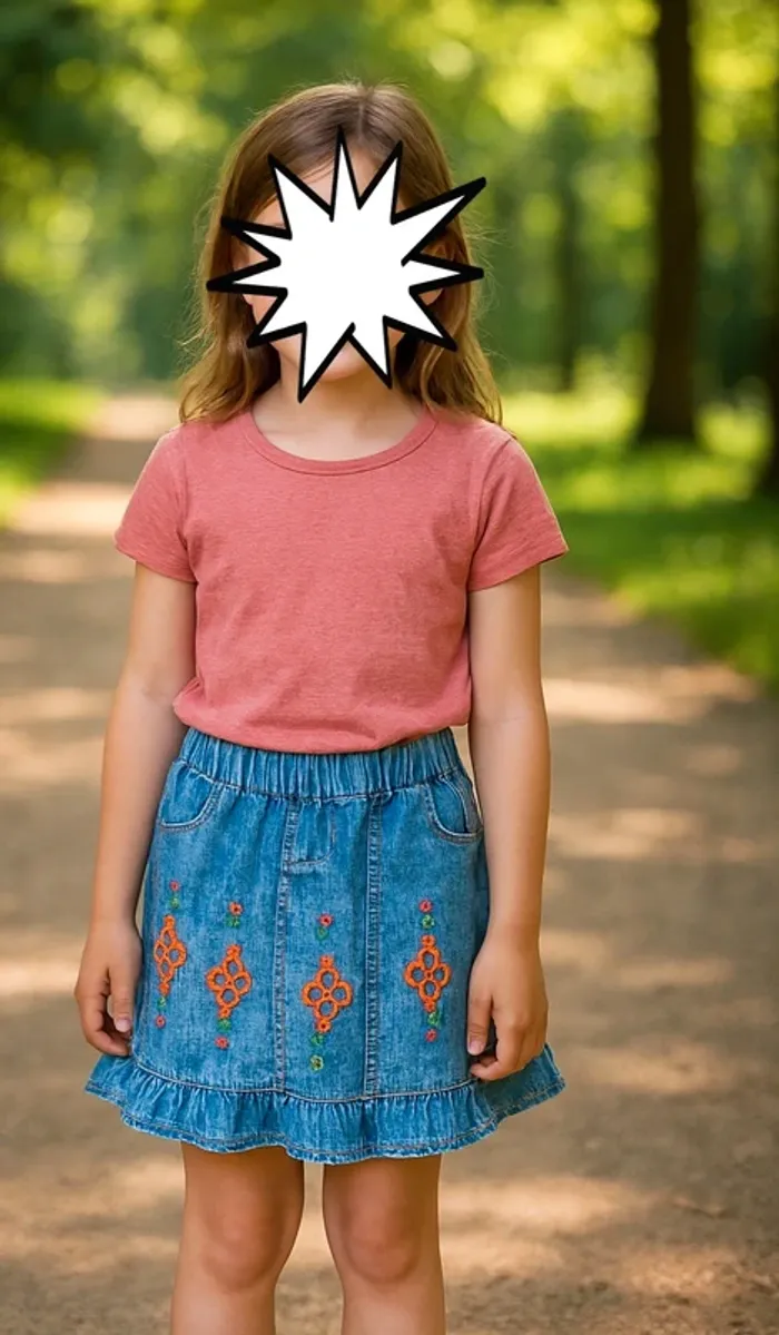 Jupe en jean's Novilunio taille 8 ans