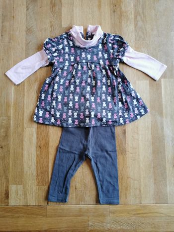 Ensemble robe legging 6 mois