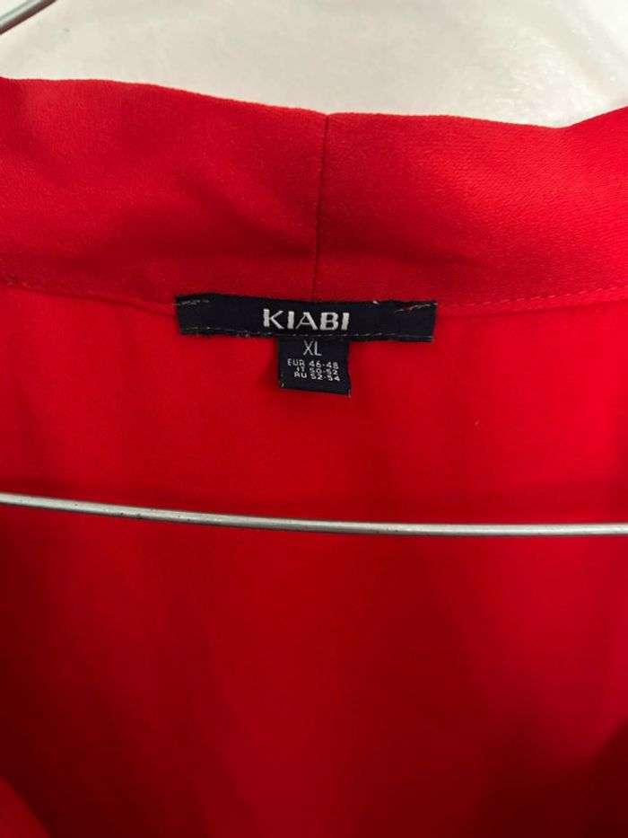 Blouse rouge à manches longues • taille XL • Kiabi - photo numéro 2