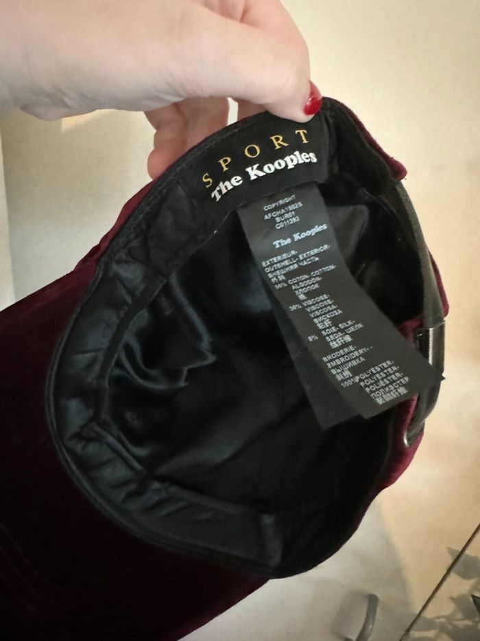 Casquette velours violette the kooples - photo numéro 4