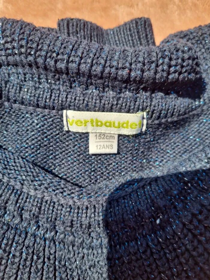 Pull bleu brillant - photo numéro 2