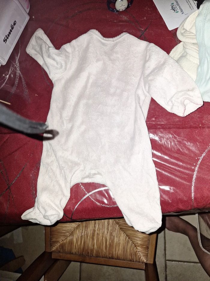 Pyjamas velour taille un mois - photo numéro 4