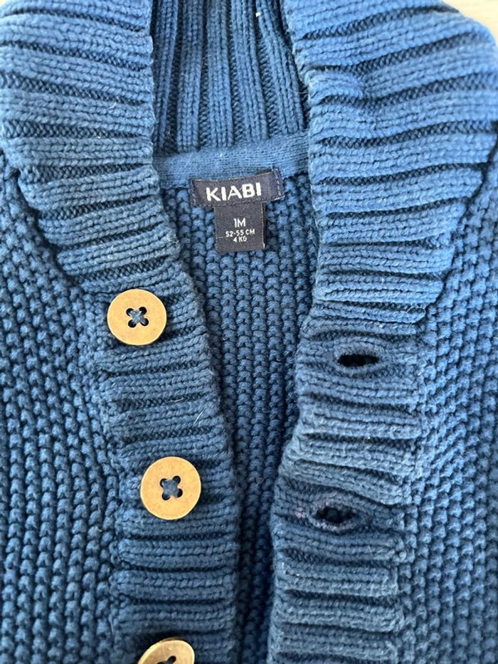 Gilet bleu Kiabi 1 mois - photo numéro 4