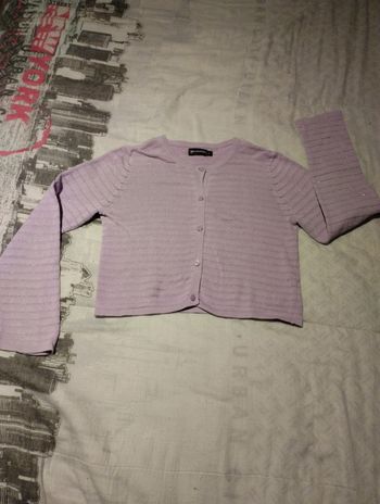 Gilet court violet