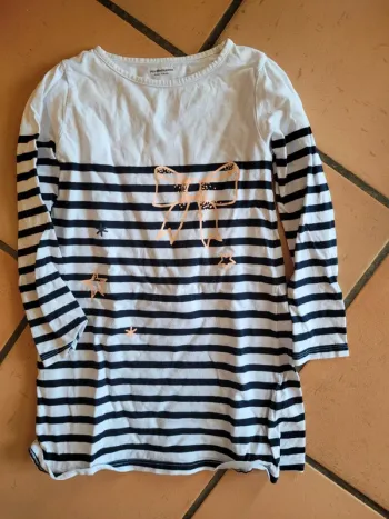 Chemise de nuit vertbaudet 8 ans bonjour état