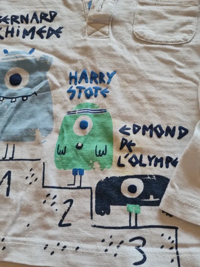 Lot de 3 tee-shirt manches longues - photo numéro 5