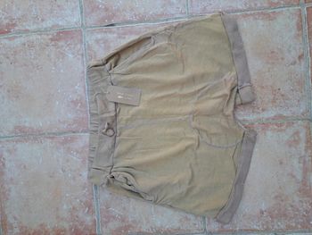 Short Penalty marron clair délavé femme S neuf étiqueté Fabriqué en France