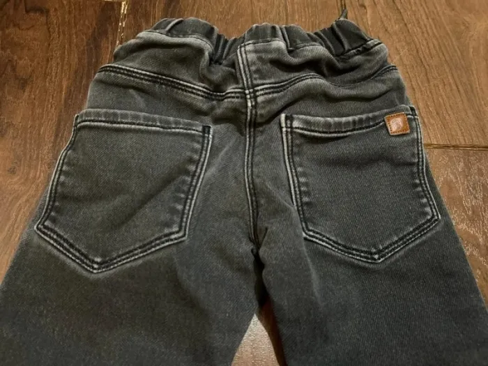 Jean garcon en coton gris  effet usé taille élastiquee absorba 3 ans - photo numéro 9