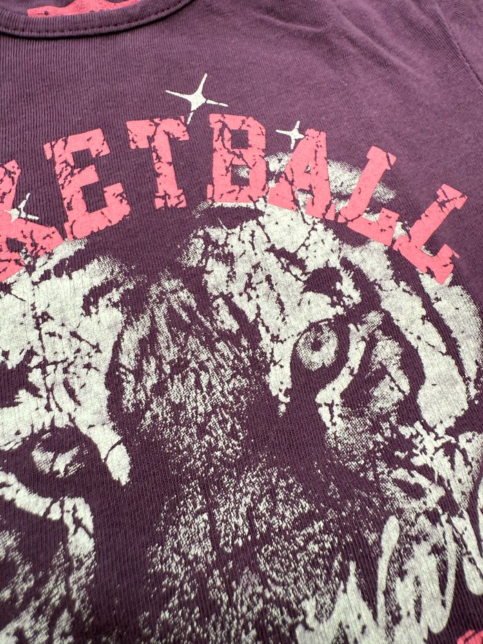 Tee-shirt manches longues violet - photo numéro 2