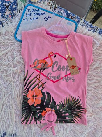 Tee shirt lee cooper rose