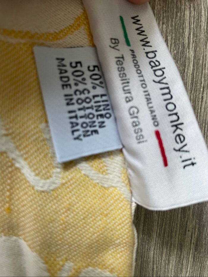 Écharpe de portage de la marque Baby Monkey Taille 6 50% coton 50% lin linen - photo numéro 6