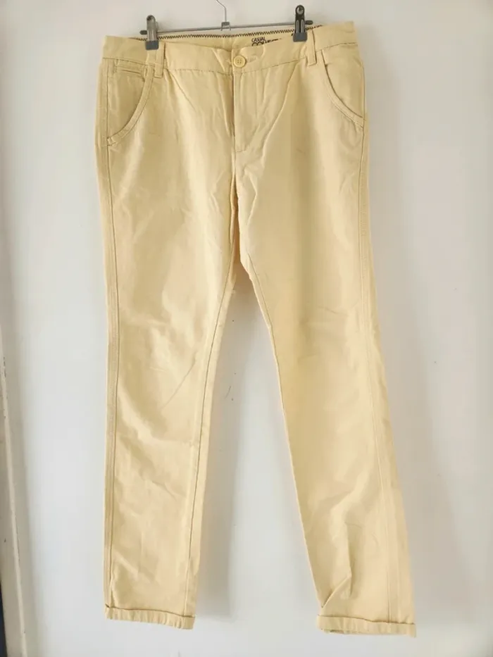 Pantalon beige homme OWK Casual Collection - Taille 42 (XL)
