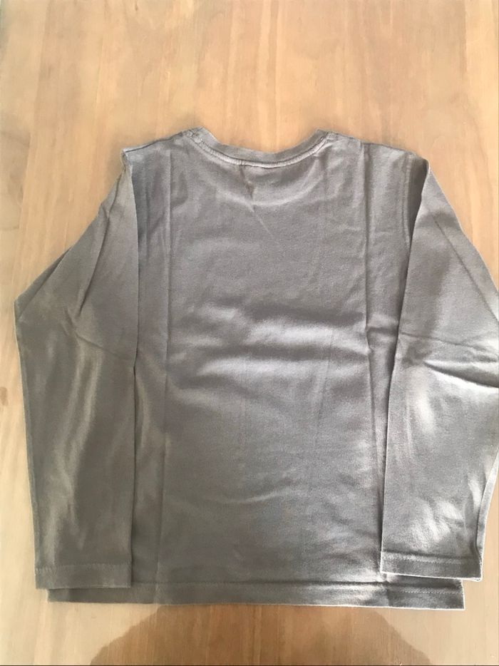 Teeshirt manches longues marron DPAM 8 ans - photo numéro 3
