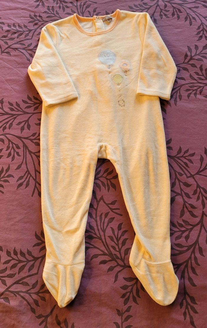 Lot de 4 pyjamas en velours (grenouillères) - photo numéro 5