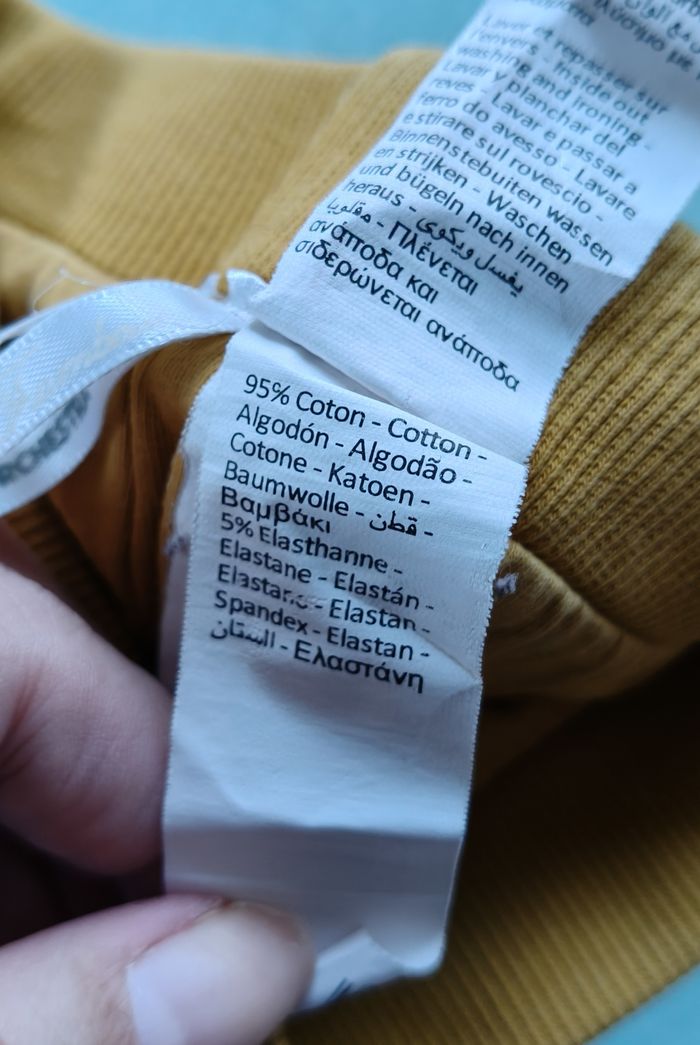 Pantalon chaud fille Orchestra jaune moutarde 67 cm - photo numéro 4