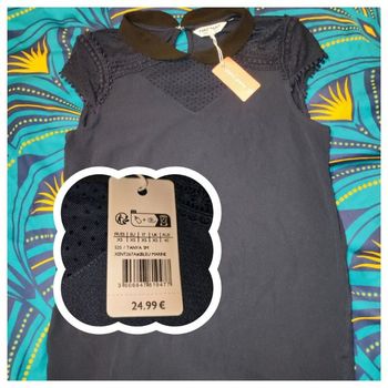 Haut classe col claudine