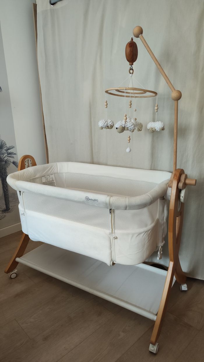 Lit cododo babygo crème et bois