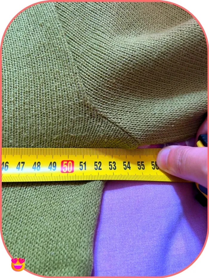 Pull en maille vert olive Mayflower, encolure bateau et boutons - Taille L (T4) - photo numéro 6