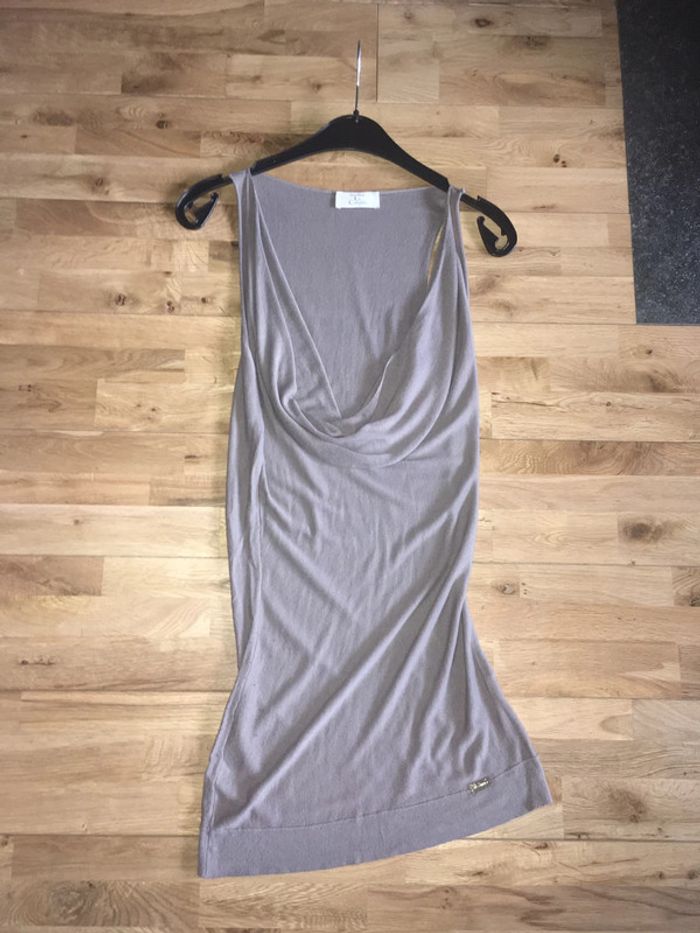 Jolie petite blouse en maille beige le complici