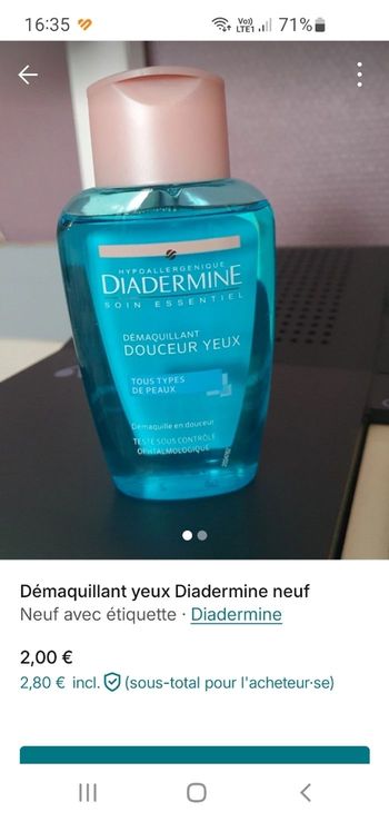 démaquillant Diadermine neuf