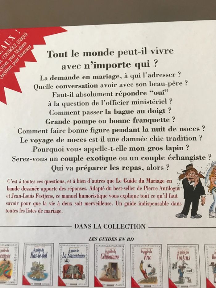 Bd Le guide du mariage - photo numéro 3