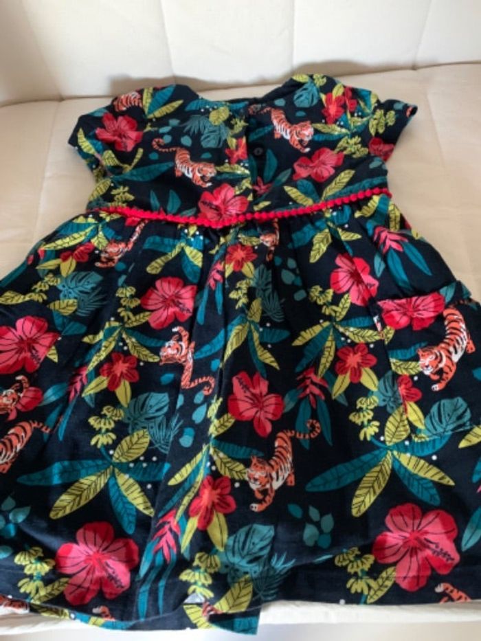 Robe dpam imprimé tigre et tropical