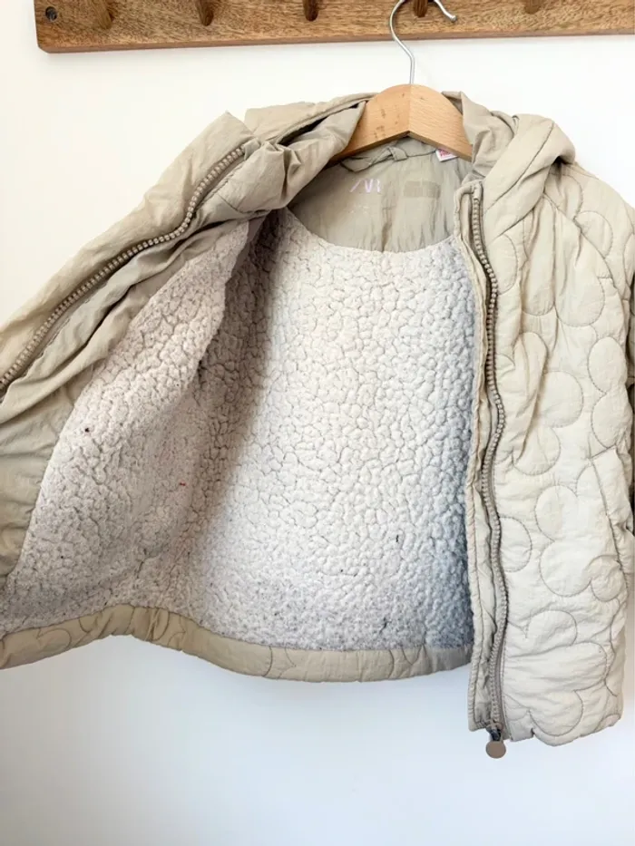 Manteau rembourré à fleurs Zara - photo numéro 3