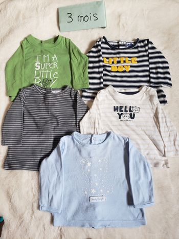 Tee-shirt manches longues 3 mois