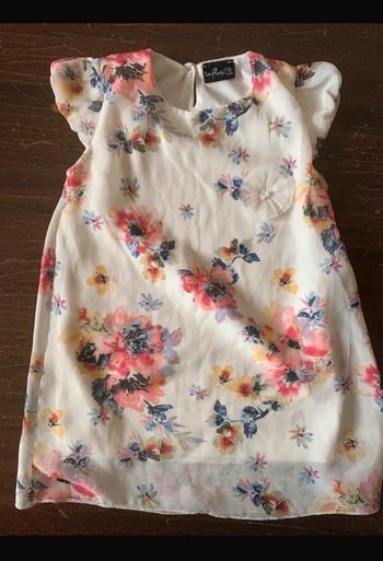 Robe bébé fleur