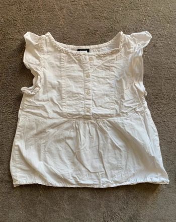 T-shirt blanc fille taille 5 ans
