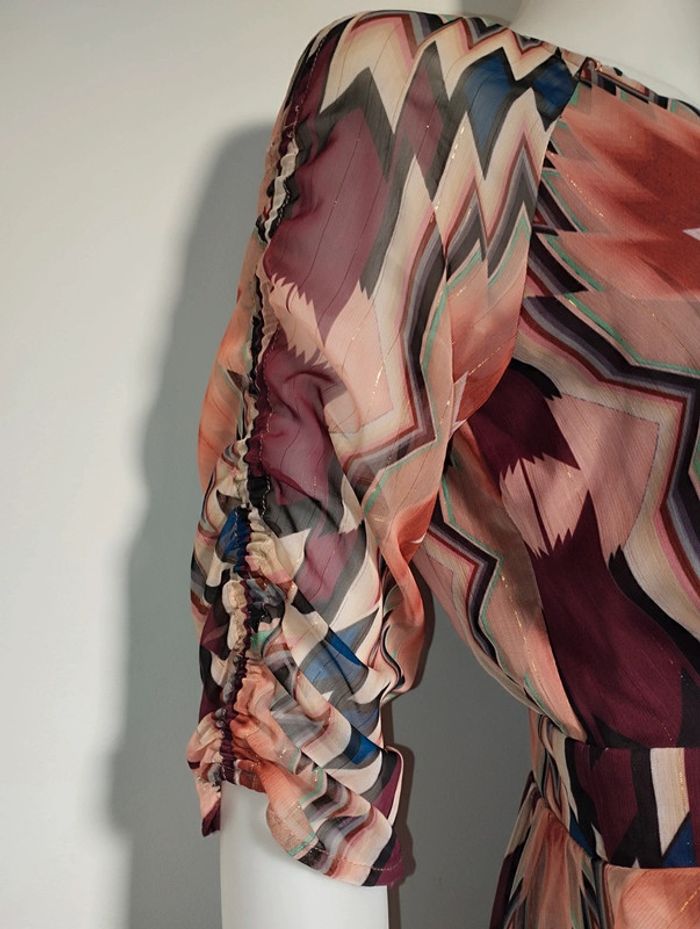 Robe multicolore et dorée taille 36 - photo numéro 3