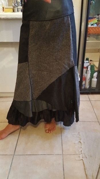 Jupe style patchwork camaieu