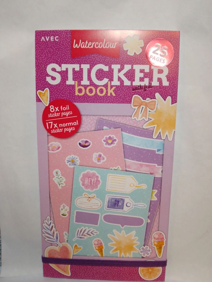 Sticker book élastique "Watercolour" - photo numéro 1