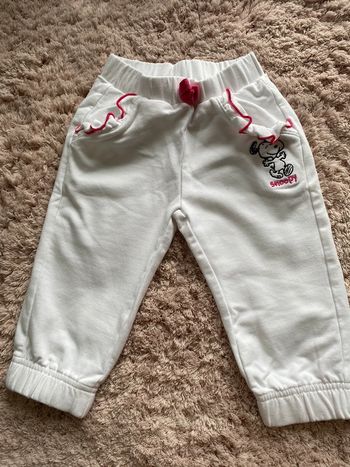 Jogging blanc Snoopy 6/9 mois