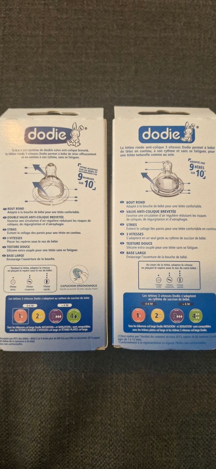 Dodie 2 biberons plastique 150ml tétines rondes anti-coliques - photo numéro 3