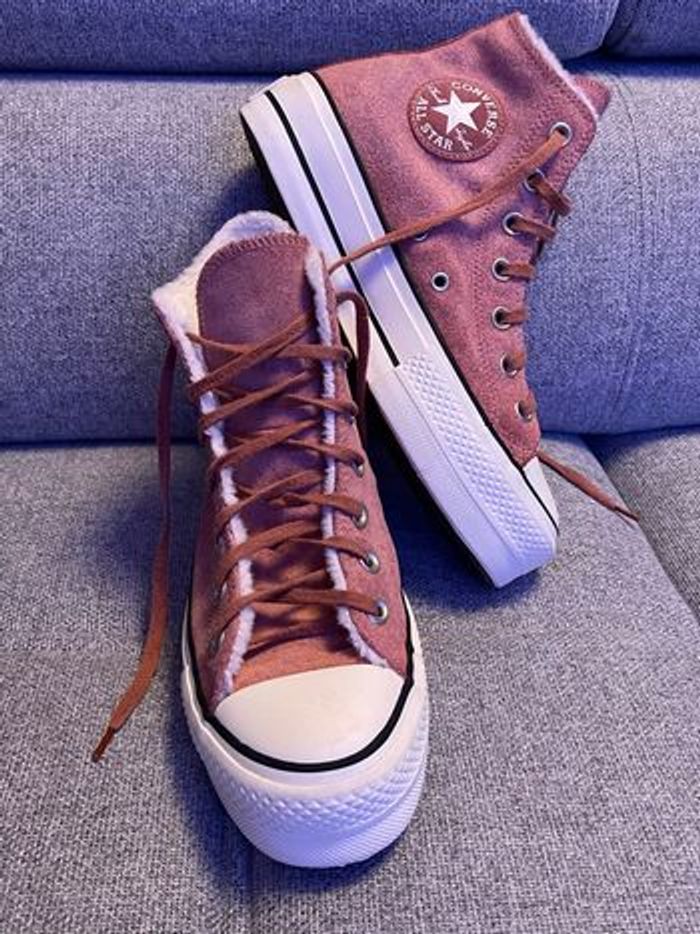 Converse hivernal / cuir suédé / 39 / très bon état - photo numéro 2
