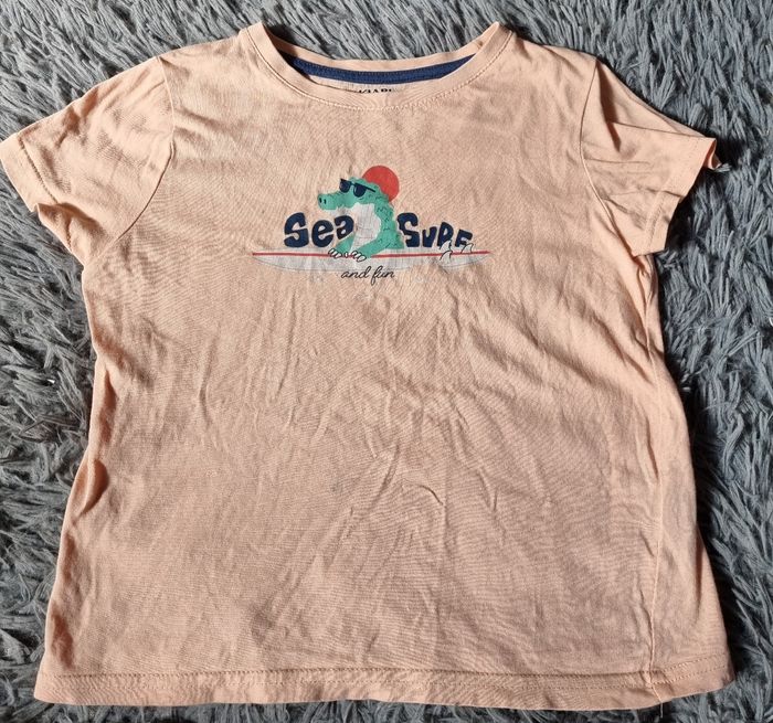 T-shirt rose avec Crocodile 6ans