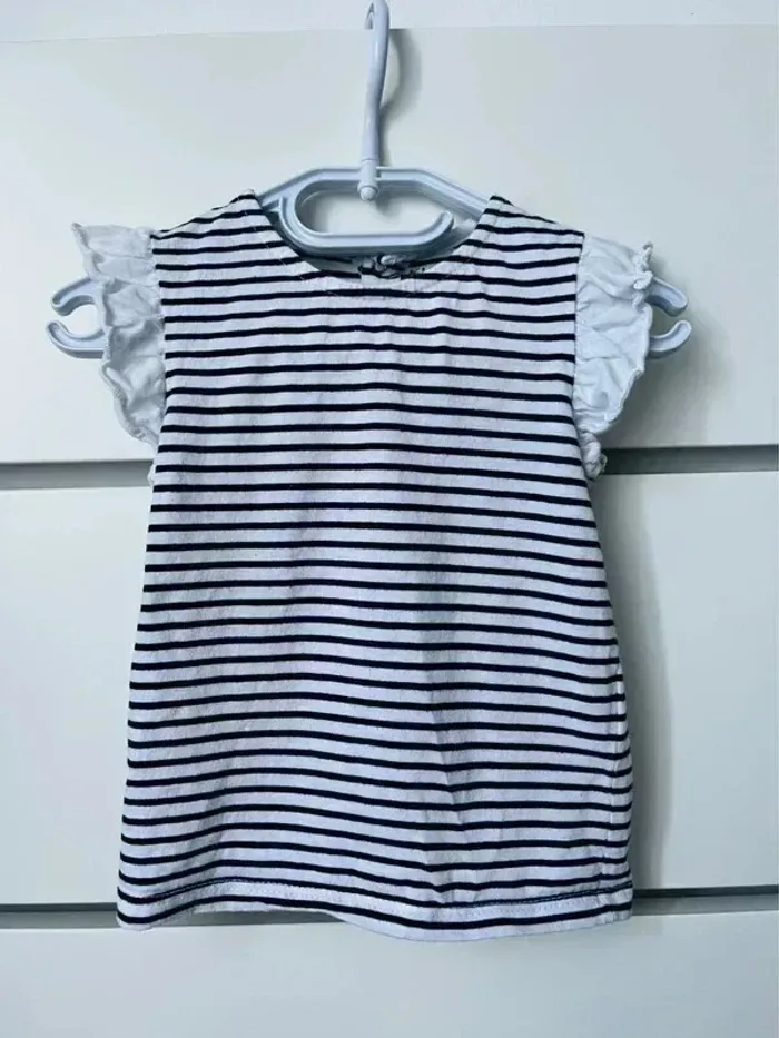 Lot 10 t shirt fille 12 mois manches courtes - photo numéro 2