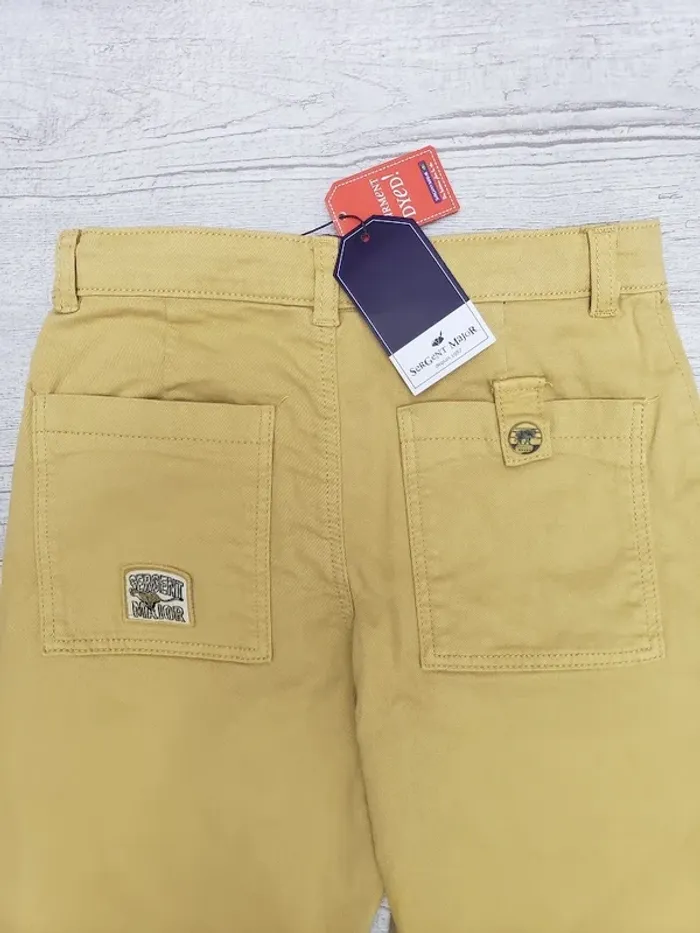 Pantalon Sergent major garçon 10 ans jaune - photo numéro 4