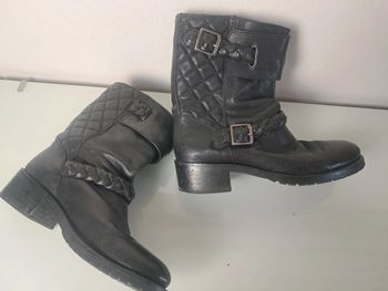 Comptoir des cotonniers bottines low boots P.38 en cuir noir