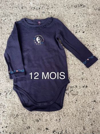 Body fille 12 mois