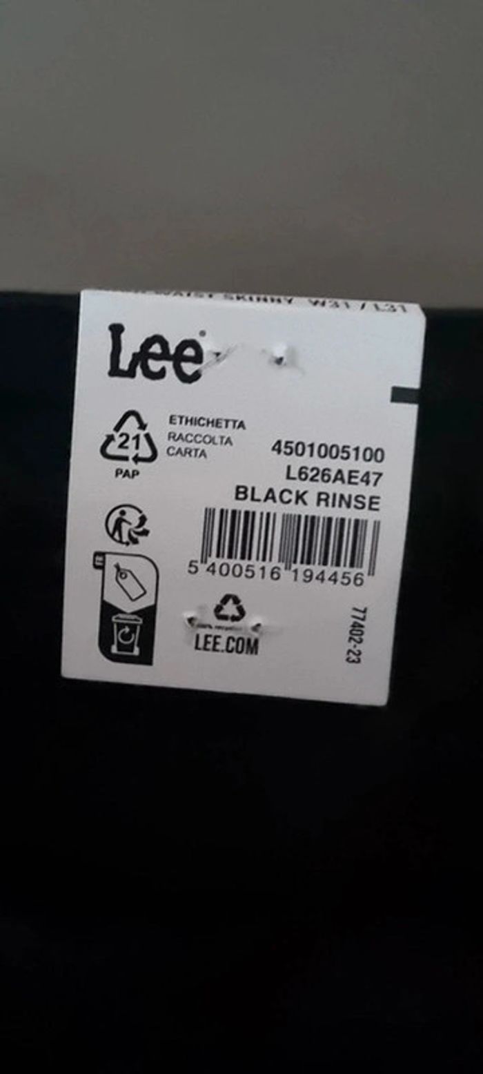 Jean Lee - Slim fit - Scarlett High Black Rinse - photo numéro 6