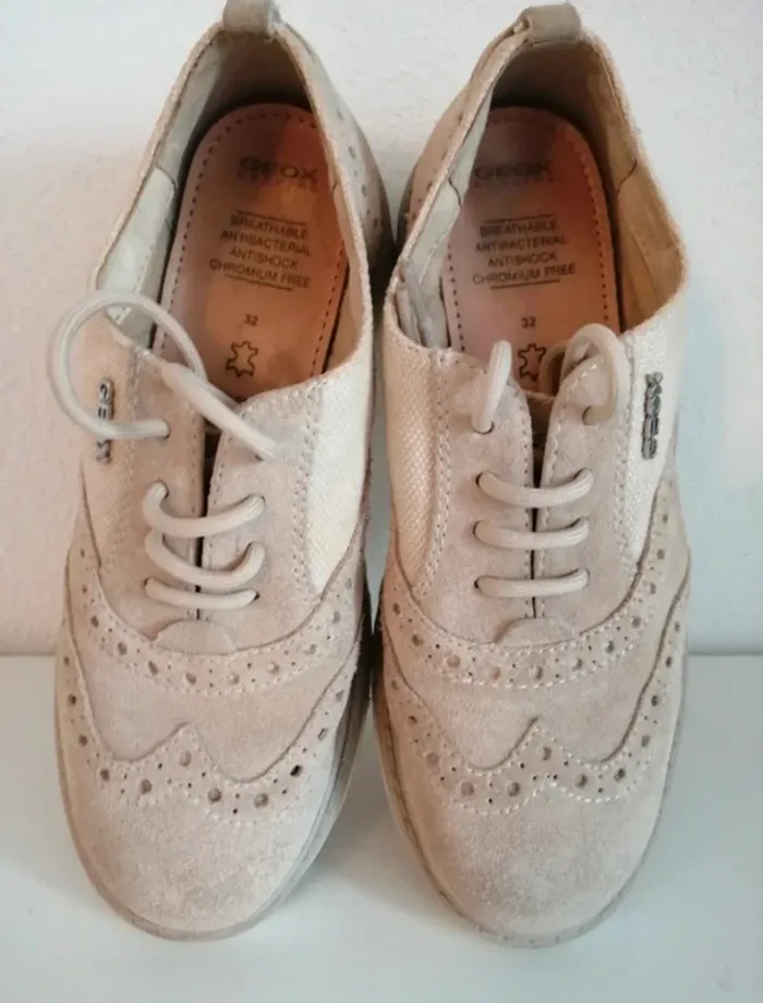 Chaussures Geox Respira fille – Pointure 32 – Cuir & textile – Parfait état - photo numéro 4
