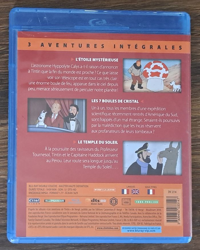 Intégral des Aventures de Tintin en Blu-Ray - photo numéro 7