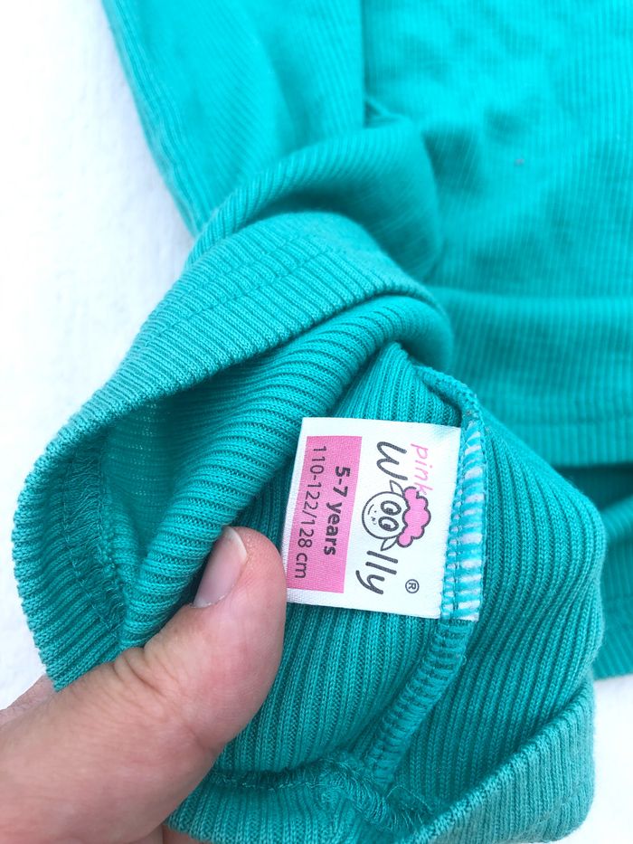 Pull robe tunique pink wolly 5-7 ans laine merinos - photo numéro 6